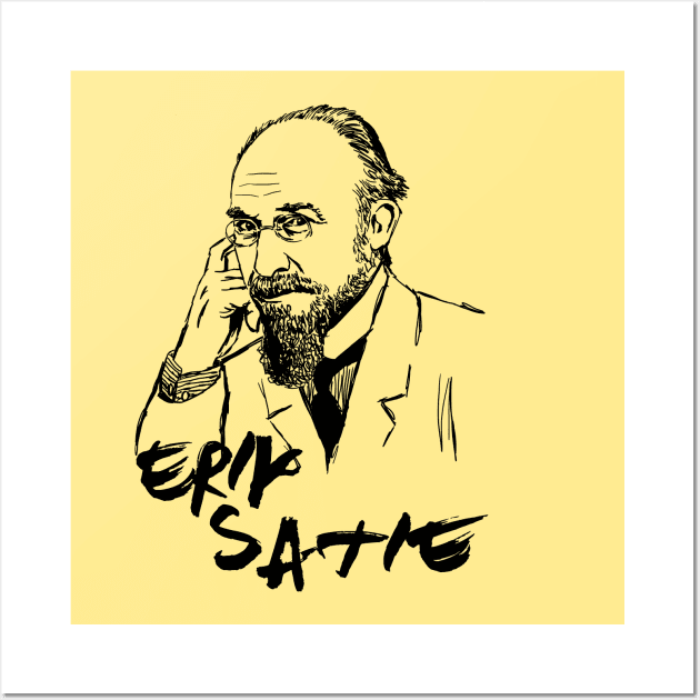 E Satie Wall Art by Erena Samohai